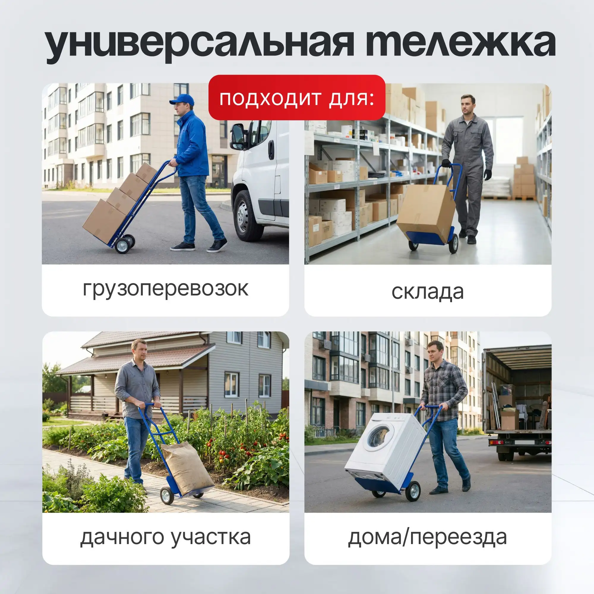 Тележка двухколесная из стали