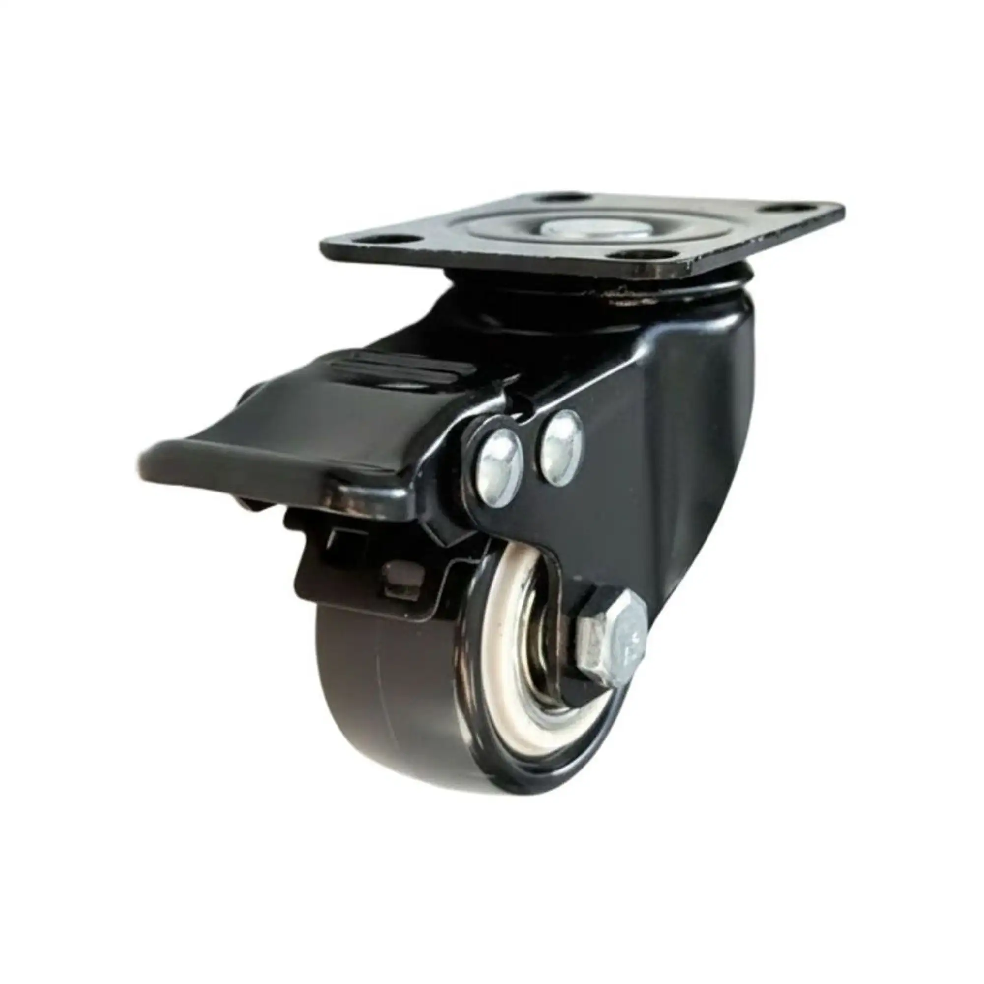 Колесо аппаратное (50 мм, 50 кг) поворотное с тормозом Стелла-техник