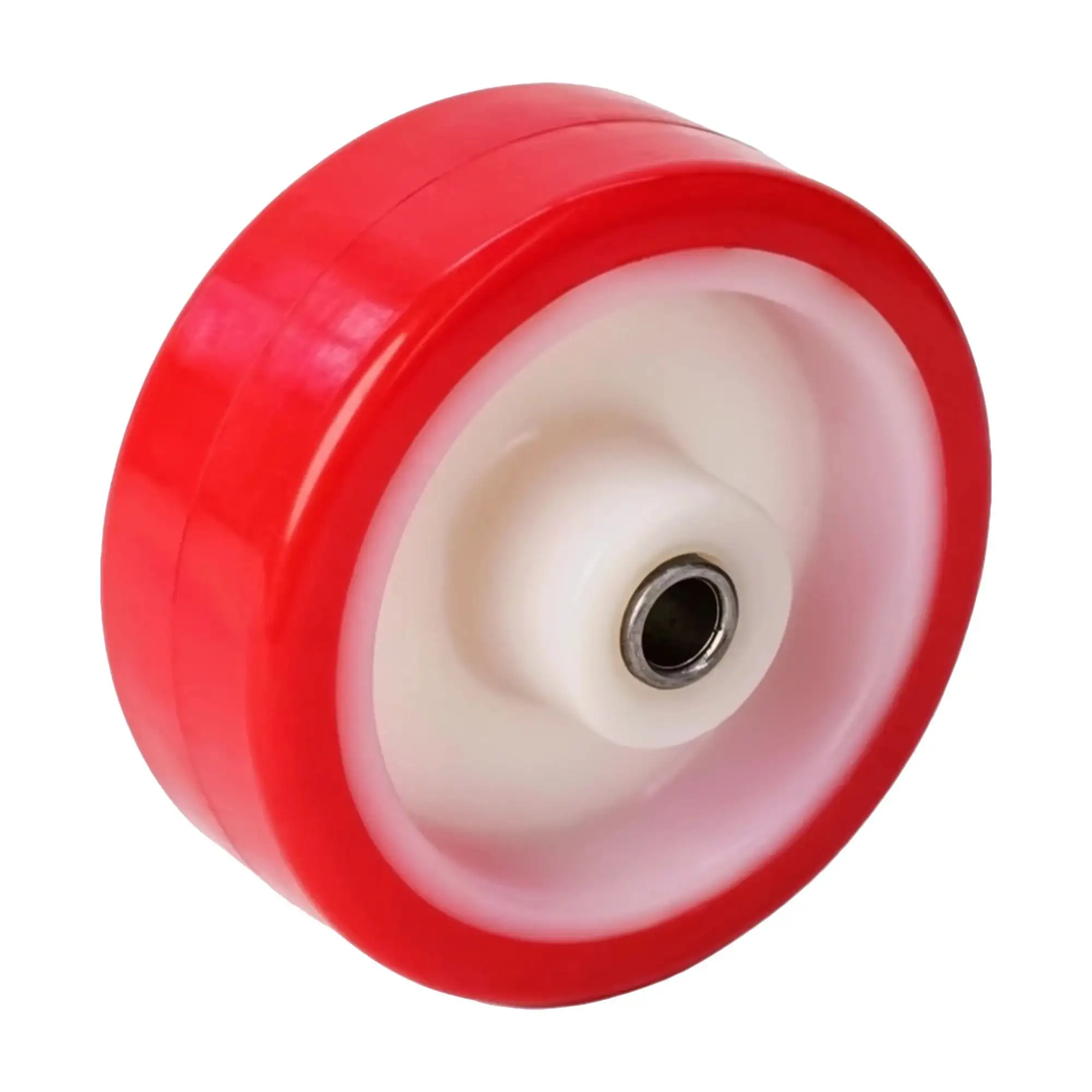 Колесо промышленное (80 мм, 110 кг) полиуретановое под ось Стелла-техник