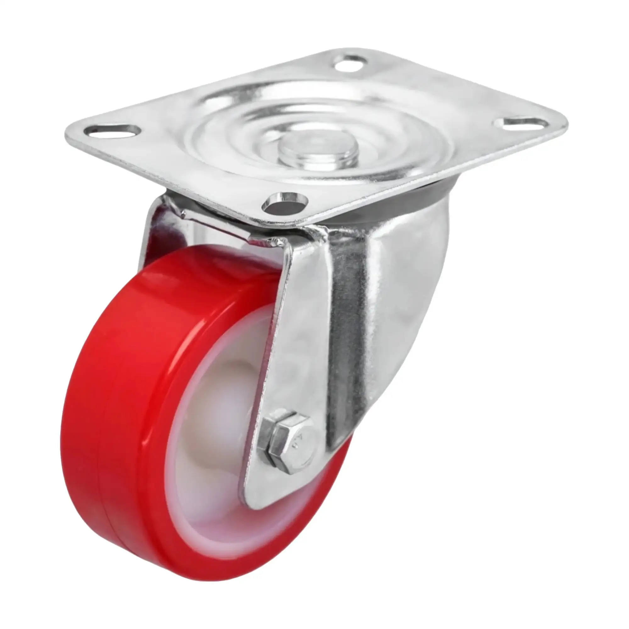 Колесо промышленное (80 мм, 110 кг) поворотное полиуретановое Стелла-техник