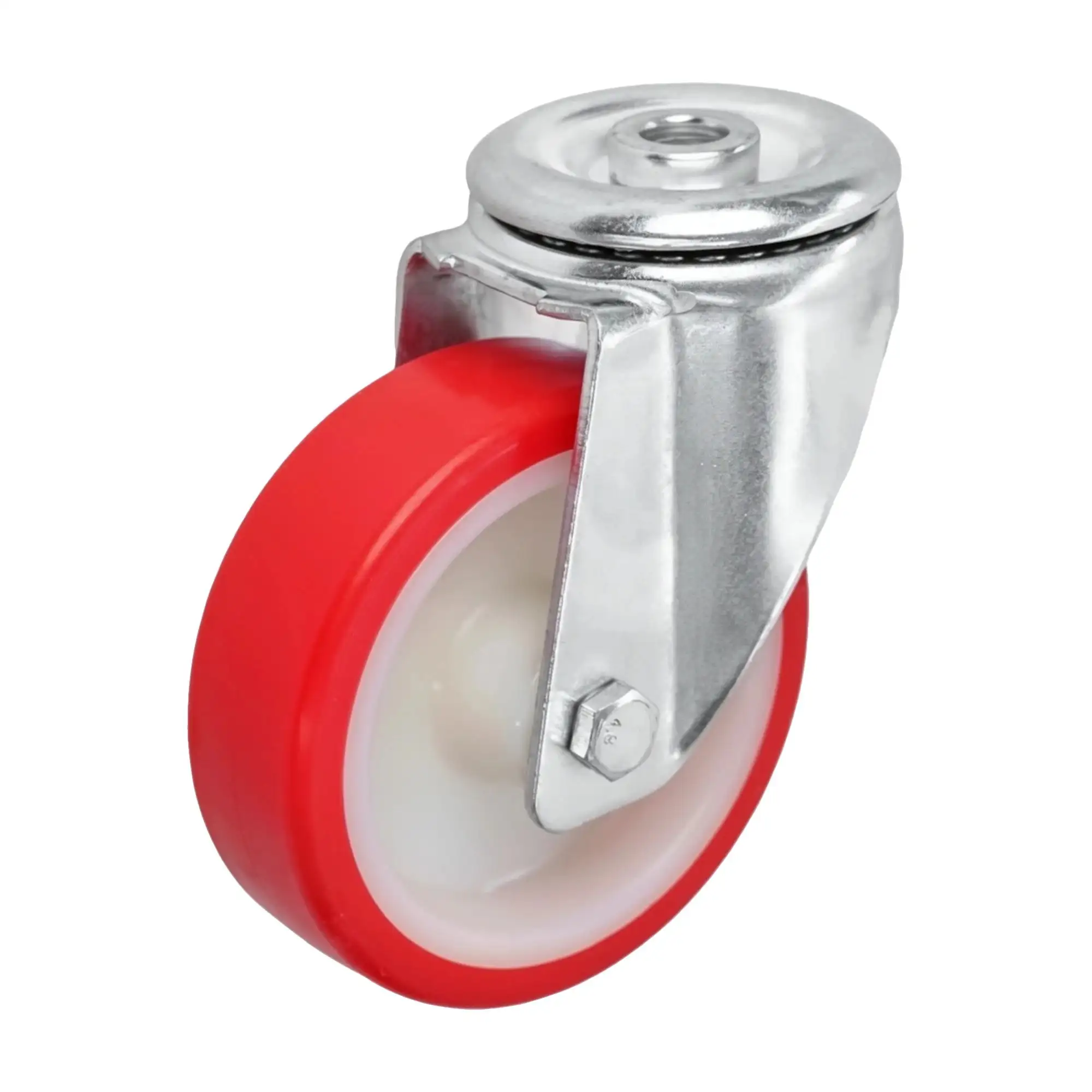 Колесо промышленное (100 мм, 130 кг) поворотное полиуретановое Стелла-техник