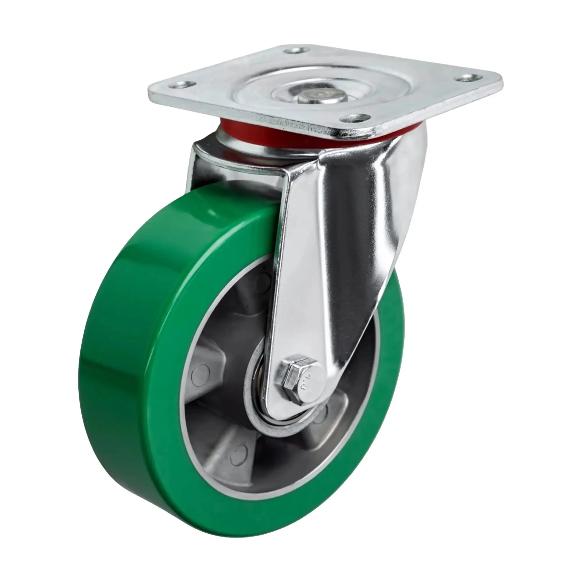 Колесо (160 мм, 600 кг) большегрузное поворотное полиуретановое Стелла-техник 