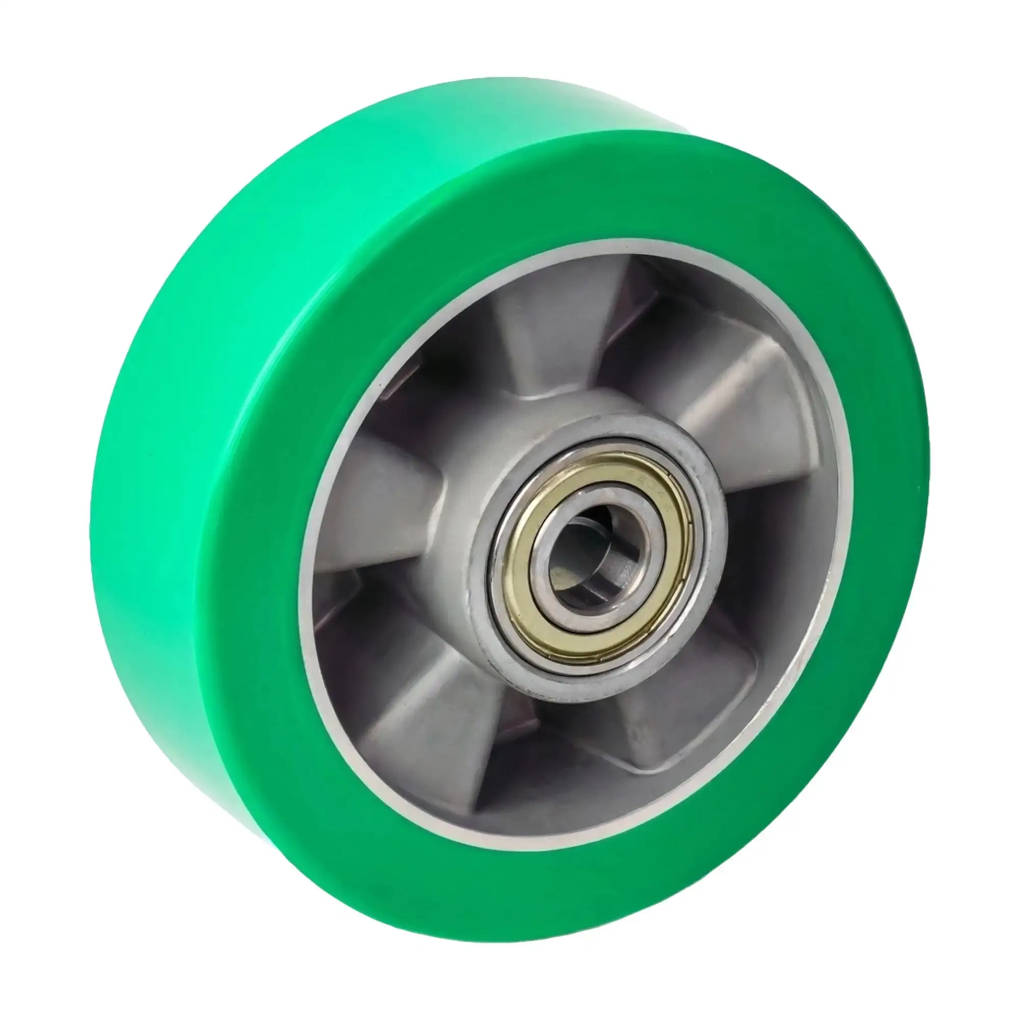 Колесо (160 мм, 600 кг) большегрузное под ось полиуретановое Стелла-техник