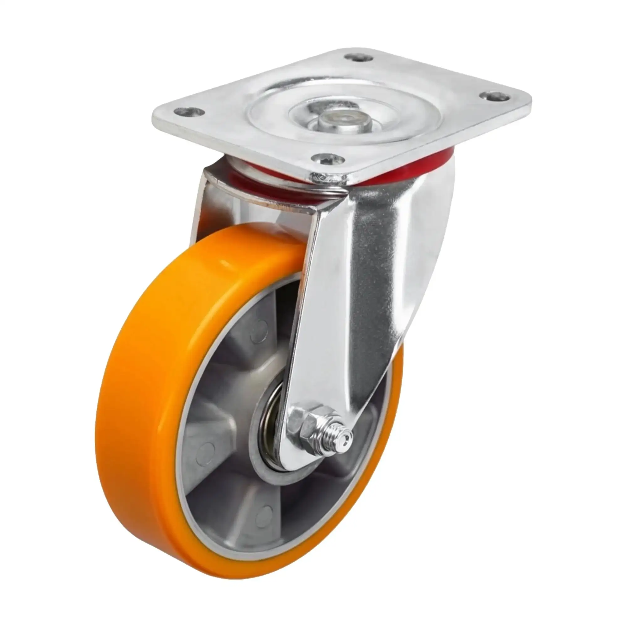 Колесо (150 мм, 500 кг) большегрузное поворотное полиуретановое Стелла-техник