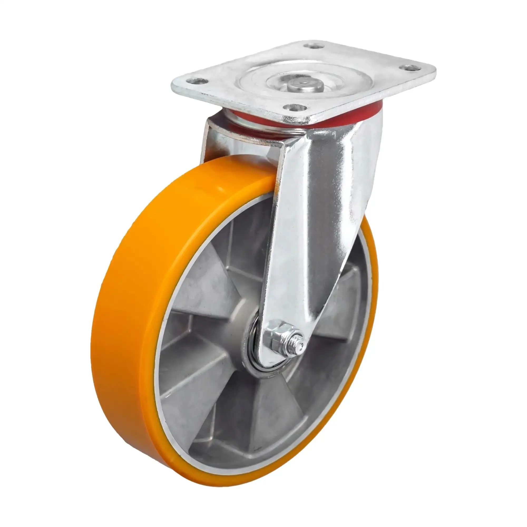 Колесо (200 мм, 800 кг) большегрузное поворотное полиуретановое Стелла-техник