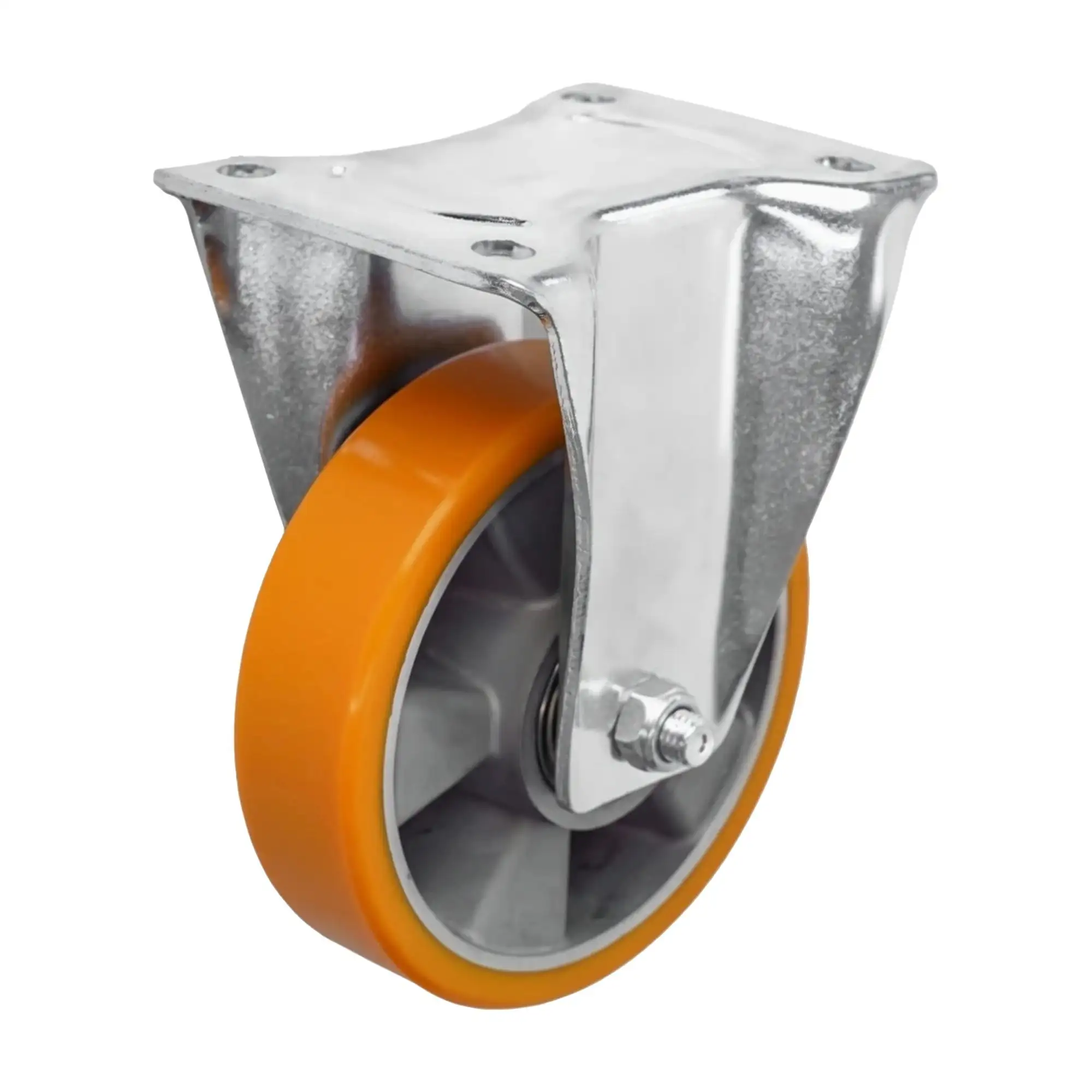 Колесо (150 мм, 500 кг) большегрузное неповоротное полиуретановое Стелла-техник