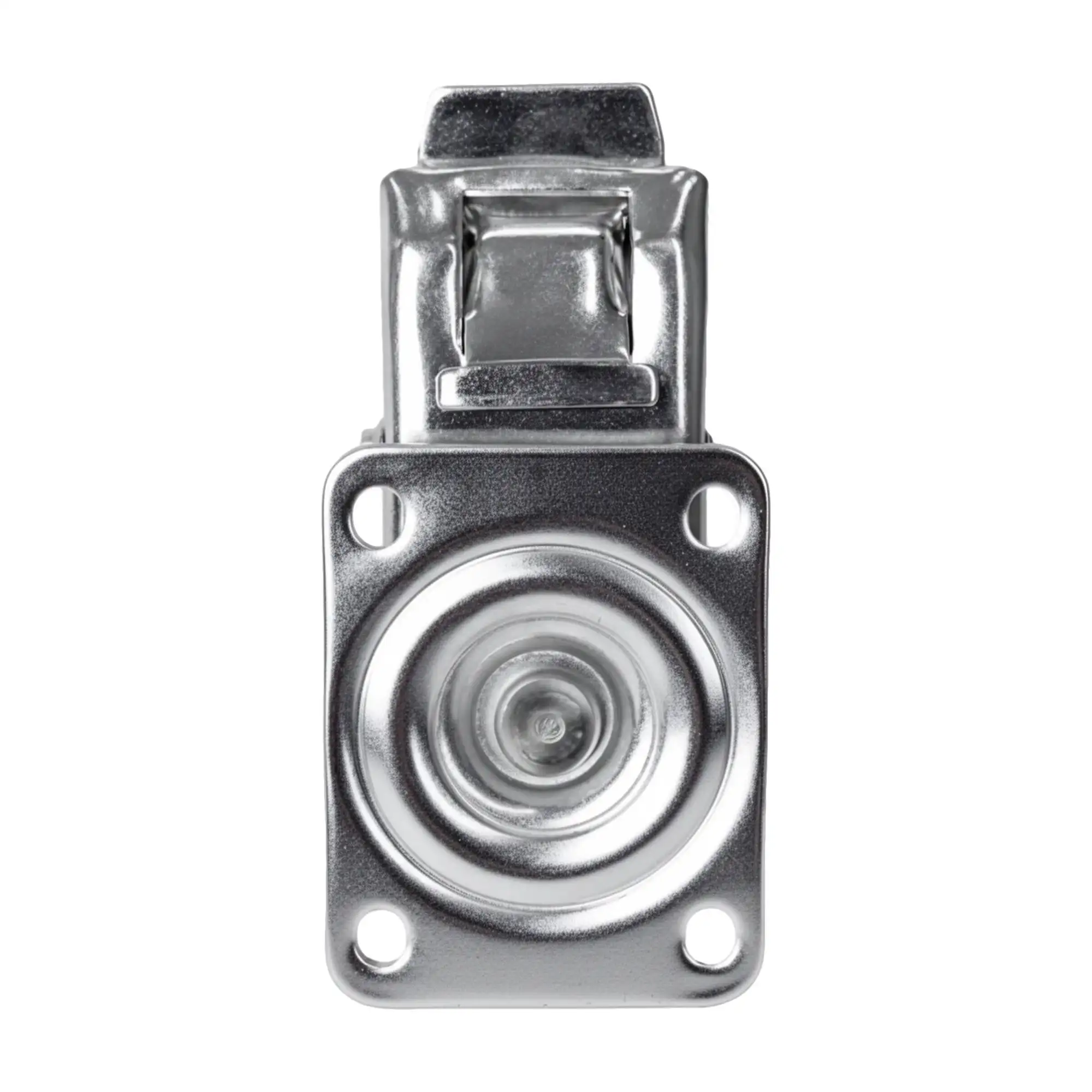 Колесо (100 мм, 250 кг) большегрузное поворотное с тормозом полиуретановое Стелла-техник