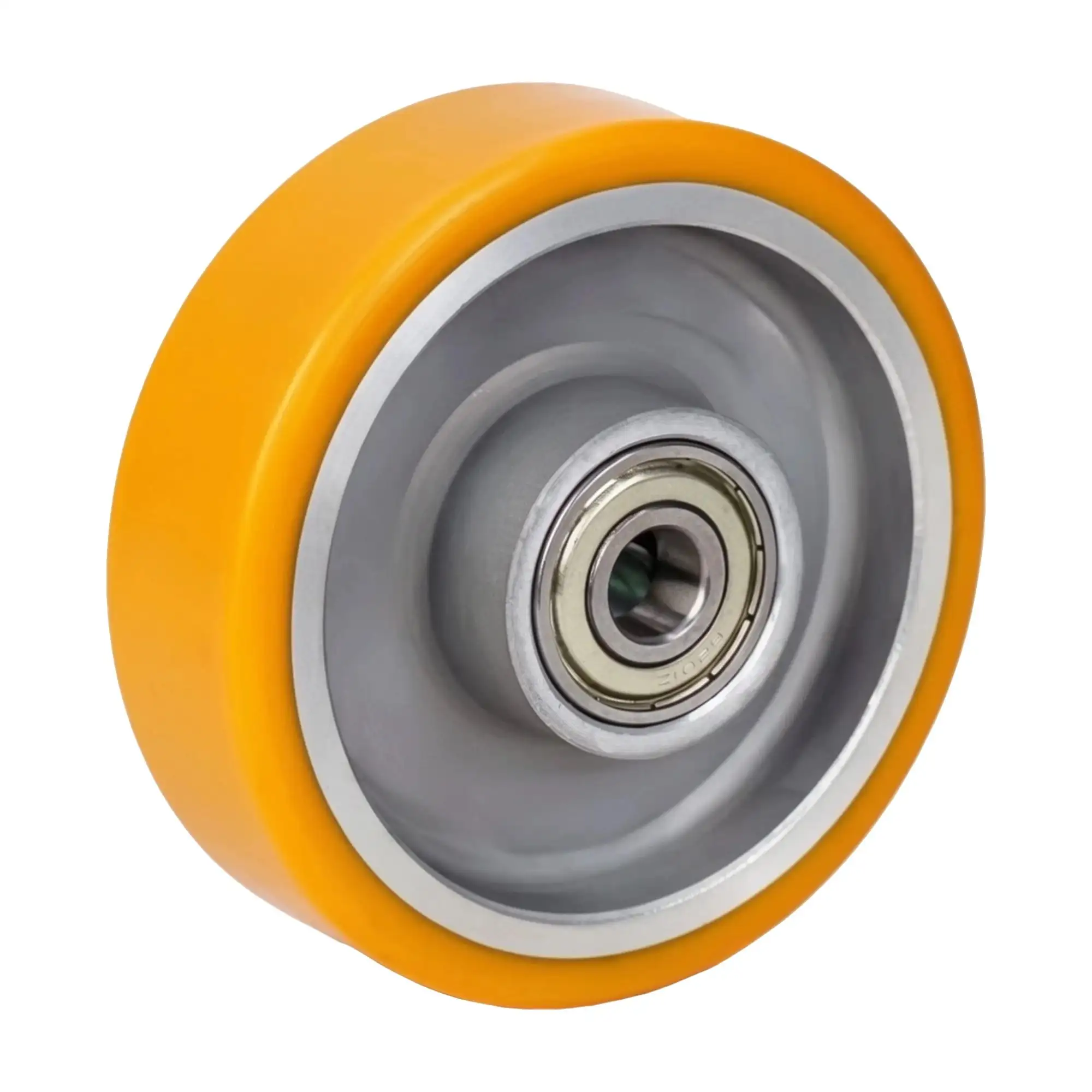 Колесо (100 мм, 250 кг) большегрузное полиуретановое под ось Стелла-техник