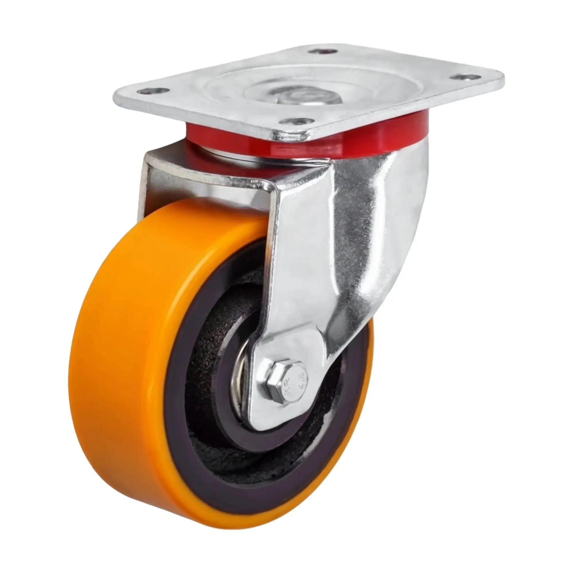 Колесо (200 мм, 900 кг) большегрузное полиуретановое поворотное Стелла-техник