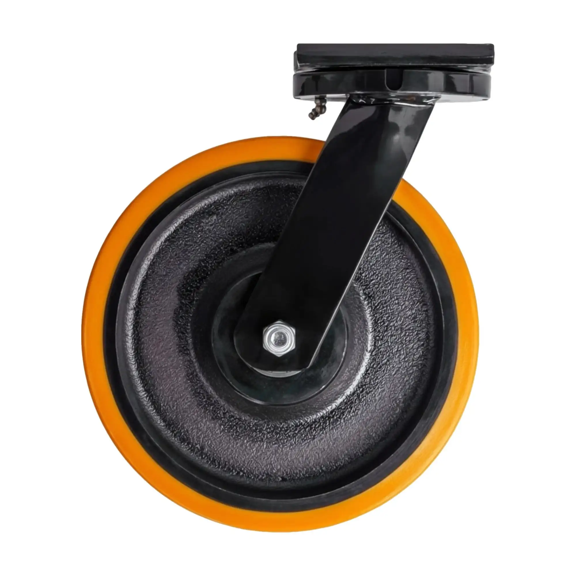 Колесо (300 мм, 2300 кг) сверхбольшегрузное полиуретановое поворотное Стелла-техник