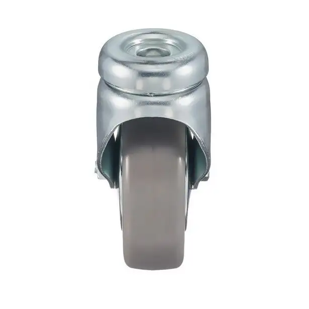 Колесо промышленное поворотное (80 мм; 55икг) Tellure Rota, серая немаркая резина / полипропилен