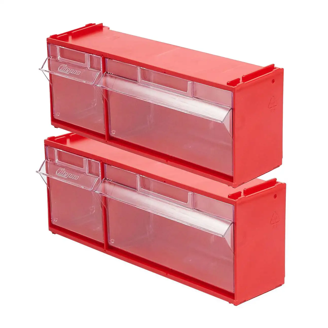 Короб откидной 300х96х112 мм, 2 ячейки, комплект 2 шт. Стелла-техник