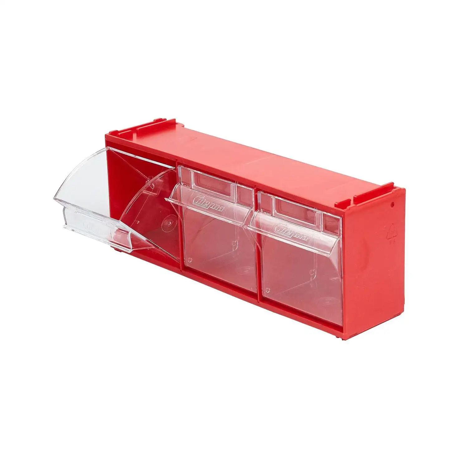 Короб откидной 300х96х112 мм, 3 ячейки, комплект 2 шт. Стелла-техник