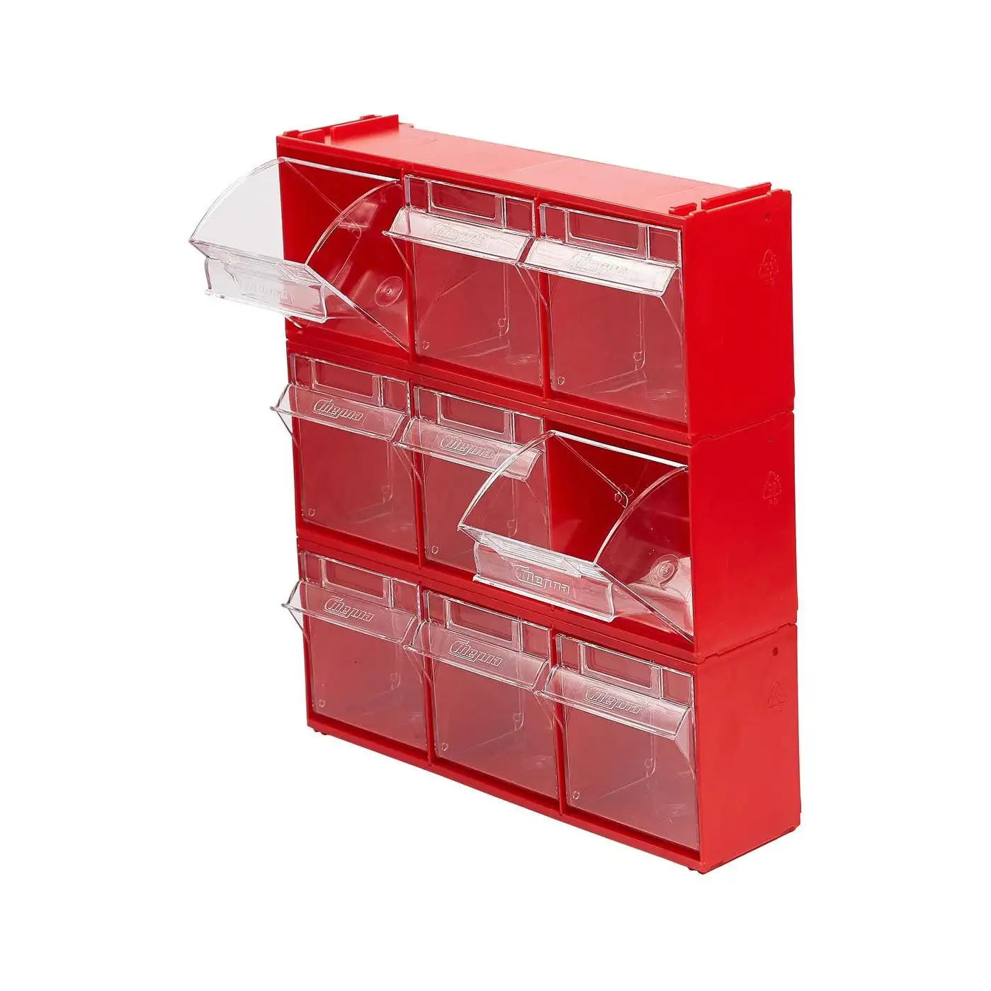 Короб откидной 300х96х112 мм, 3 ячейки, комплект 2 шт. Стелла-техник